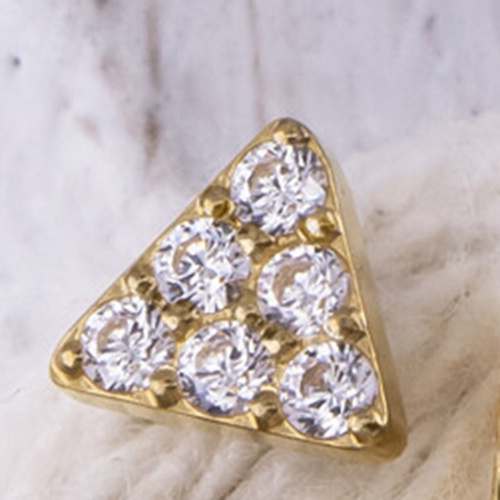 Накрутка Crystal Triangle Gold 1.2 мм фото 2